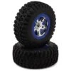Traxxas Slash 2WD/4x4 BFGoodrich KM2 Pre-Mounted Rear Tires (Blue/Chrome) (2) W/12mm Hex -Traxxas Shop tra5867a