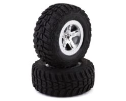Traxxas 2.2/3.0 Pre-Mounted Kumho Tires & Wheels (Satin Chrome) (2)