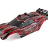 Traxxas Rustler 4X4 VXL Pre-Painted Body W/Clipless Mounting (Red)