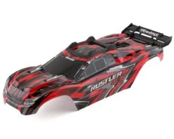 Traxxas Rustler 4X4 VXL Pre-Painted Body W/Clipless Mounting (Red)