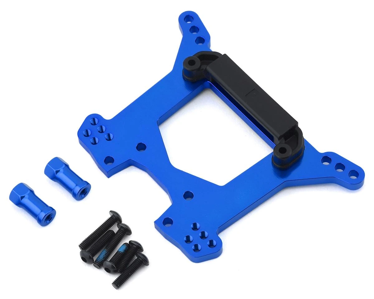 Traxxas Aluminum Rustler 4X4 Rear Shock Tower (Blue) 4 Traxxas Aluminum Rustler 4X4 Rear Shock Tower (Blue) - Image 2