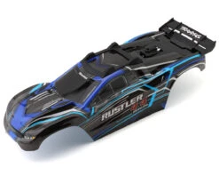 Traxxas Rustler® 4x4 ProGraphix Body Set (Clear) W/Wing & Roof Skid -Traxxas Shop tra6740 blue