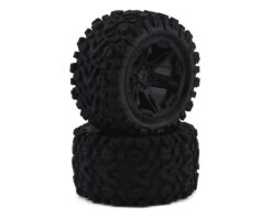 Traxxas Talon EXT 2.8" Pre-Mounted Tires W/RXT Wheels (2) (Black) W/12mm (2wd Electric Rear) -Traxxas Shop tra6774