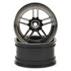 Traxxas 4-Tec 2.0 1.9" X-Tra Wide Rear Split Spoke Wheels (Black Chrome) (2)