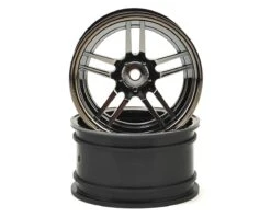 Traxxas 4-Tec 2.0 1.9" X-Tra Wide Rear Split Spoke Wheels (Black Chrome) (2)