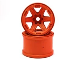 Traxxas 17mm Splined Hex 3.8" Monster Truck Wheels (Orange) (2)