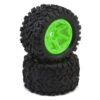 Traxxas Talon EXT Tires 3.8" Pre-Mounted Monster Truck Tires (2) (Green) (17mm Splined Hex) -Traxxas Shop tra8672g