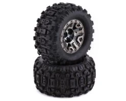 Traxxas Sledgehammer 2.8" Pre-Mounted Tires (2) (Black Chrome)
