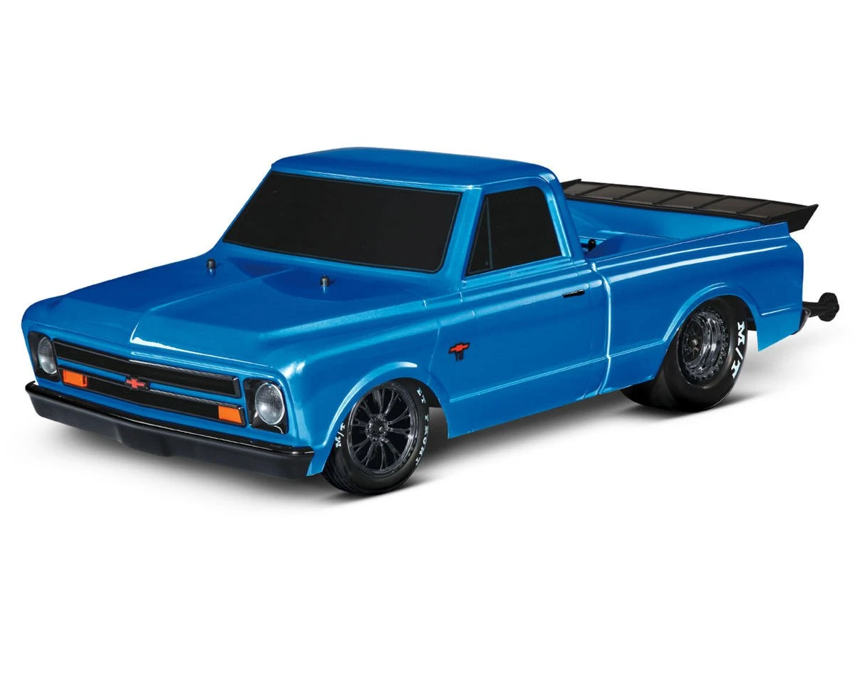 Traxxas Drag Slash HD 1967 Chevrolet C10 1/10 2WD RTR No Prep Truck (Blue) W/TQi 2.4GHz Radio & TSM 4 Traxxas Drag Slash HD 1967 Chevrolet C10 1/10 2WD RTR No Prep Truck (Blue) W/TQi 2.4GHz Radio & TSM - Image 2