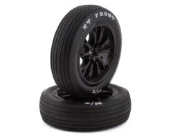 Traxxas Drag Slash Front Pre-Mounted Tires (Gloss Black) (2) W/Weld Wheels & 12mm Hex