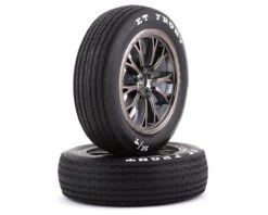 Traxxas Drag Slash Front Pre-Mounted Tires (Gloss Black) (2) W/Weld Wheels & 12mm Hex -Traxxas Shop tra9474a