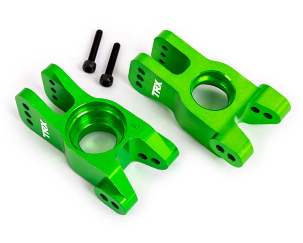 Traxxas Aluminum Rear Stub Axle Carriers Left & Right (Green) (2) 6 Traxxas Aluminum Rear Stub Axle Carriers Left & Right (Green) (2) - Image 4