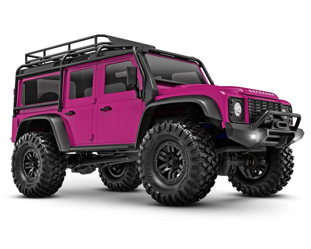 Traxxas TRX-4M® 1/18 RTR Electric Rock Crawler W/Land Rover Defender Body (Pink) W/TQ™ 2.4GHz Radio 4 Traxxas TRX-4M® 1/18 RTR Electric Rock Crawler W/Land Rover Defender Body (Pink) W/TQ™ 2.4GHz Radio - Image 2