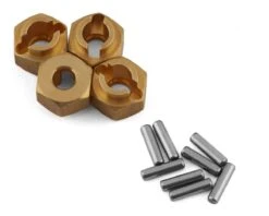 Traxxas TRX-4M Brass Wheel Hexes (4) (4g) -Traxxas Shop tra9750x 1