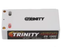 Trinity V2 2S Shorty 130C Shorty LiPo Battery (7.6V/4500mAh) W/5mm Bullets