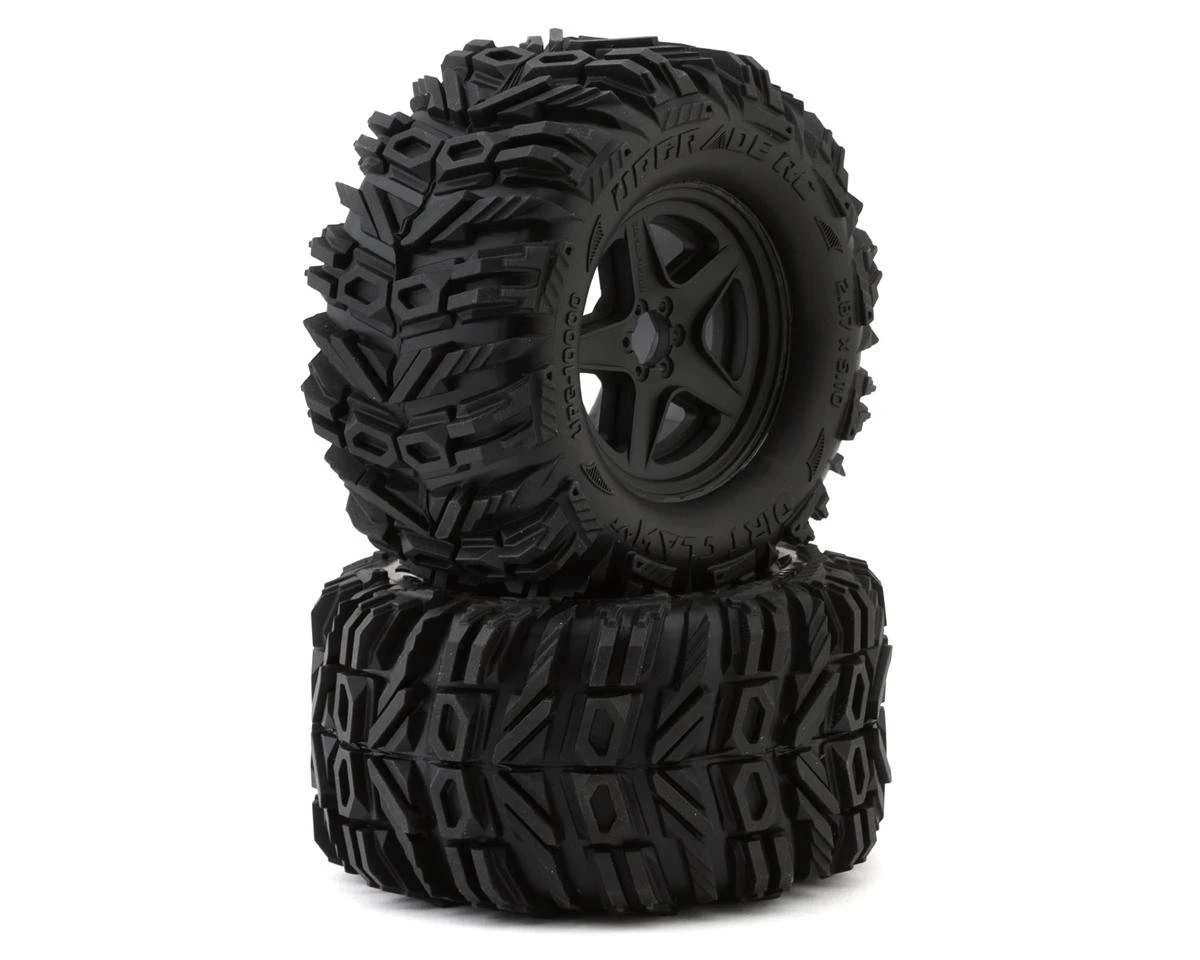 UpGrade RC Low-Pro BELTED Street Radials 2.8" Pre-Mounted On-Road Tires W/5-Star Wheels (2) (17mm/14mm/12mm Hex) 5 UpGrade RC Low-Pro BELTED Street Radials 2.8" Pre-Mounted On-Road Tires W/5-Star Wheels (2) (17mm/14mm/12mm Hex) - Image 3