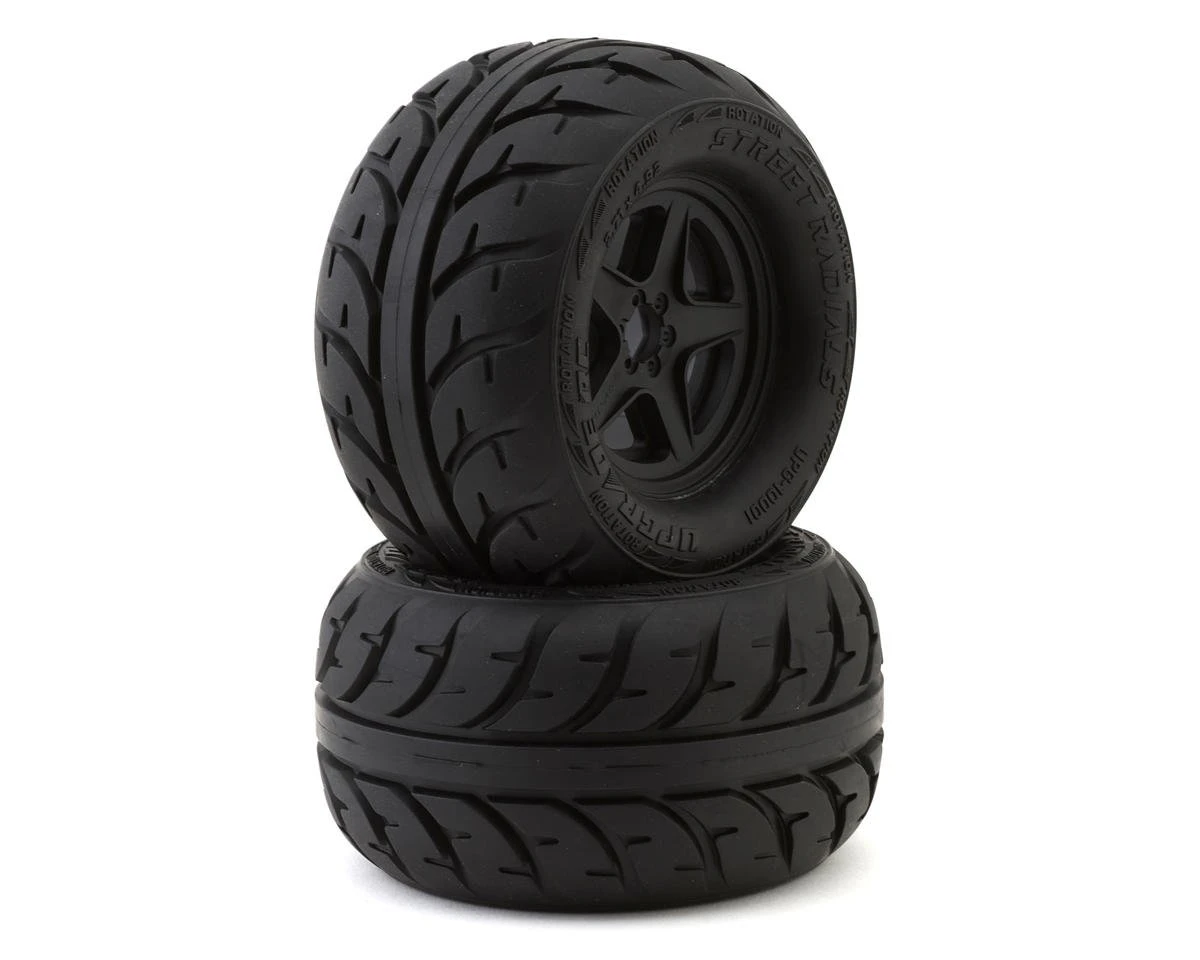 UpGrade RC Low-Pro BELTED Street Radials 2.8" Pre-Mounted On-Road Tires W/5-Star Wheels (2) (17mm/14mm/12mm Hex) 6 UpGrade RC Low-Pro BELTED Street Radials 2.8" Pre-Mounted On-Road Tires W/5-Star Wheels (2) (17mm/14mm/12mm Hex) - Image 4