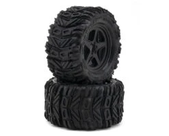 UpGrade RC Low-Pro BELTED Street Radials 2.8" Pre-Mounted On-Road Tires W/5-Star Wheels (2) (17mm/14mm/12mm Hex)