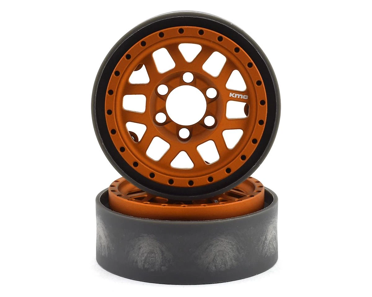 Vanquish Products KMC XD229 Machete V2 1.9" Beadlock Crawler Wheels (Orange) (2) 3 Vanquish Products KMC XD229 Machete V2 1.9" Beadlock Crawler Wheels (Orange) (2)