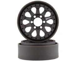 Vanquish Products Method 101 V2 1.9" Beadlock Crawler Wheels (Silver/Black) (2) -Traxxas Shop vps07758