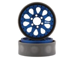 Vanquish Products Method 101 V2 1.9" Beadlock Crawler Wheels (Blue/Black) (2)