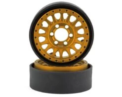 Vanquish Products KMC KM445 Impact 1.9" Beadlock Crawler Wheels (Black) (2) -Traxxas Shop vps07808 1