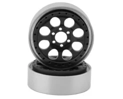 Vanquish Products KMC 2.2 KM237 Riot Beadlock Crawler Wheels (Blue) (2) -Traxxas Shop vps08062