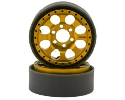 Vanquish Products KMC KM237 Riot 1.9" Beadlock Crawler Wheels (Bronze) (2) -Traxxas Shop vps08137 1