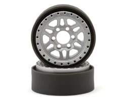 Vanquish Products Battle Born Kilo 1.9" Beadlock Crawler Wheels (Black) (2)