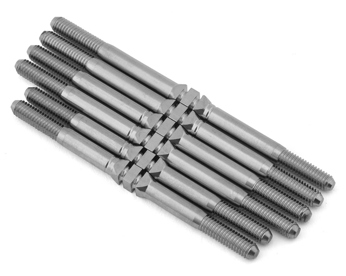 Whitz Racing Products HyperMax RC10SC6.4 3.5mm Titanium Turnbuckles (Silver) (6) 4 Whitz Racing Products HyperMax RC10SC6.4 3.5mm Titanium Turnbuckles (Silver) (6) - Image 2
