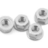 Whitz Racing Products 4mm Flanged Wheel Nuts (Silver) (4)