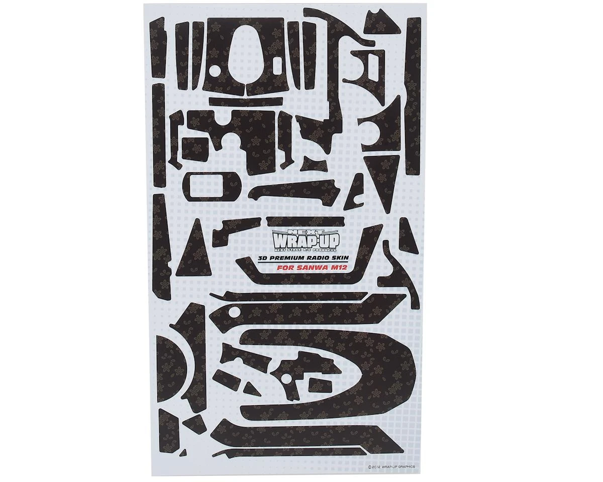 WRAP-UP NEXT REAL 3D "Zebra" Premium Transmitter Skin (Black) (Sanwa M12) 6 WRAP-UP NEXT REAL 3D "Zebra" Premium Transmitter Skin (Black) (Sanwa M12) - Image 4