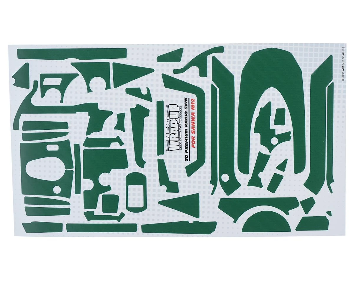 WRAP-UP NEXT REAL 3D "Crocodile" Premium Transmitter Skin (Black) (Sanwa M12) 5 WRAP-UP NEXT REAL 3D "Crocodile" Premium Transmitter Skin (Black) (Sanwa M12) - Image 3