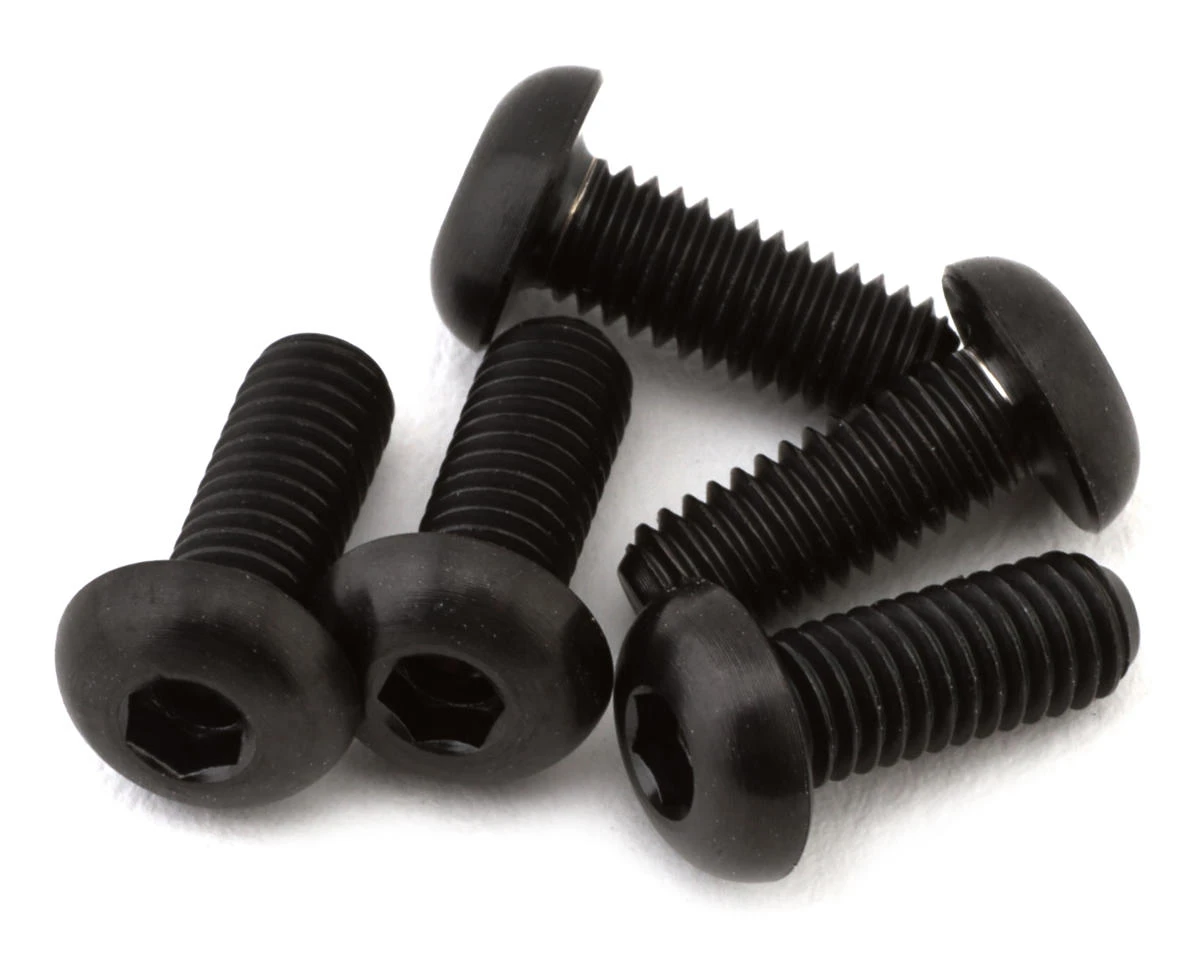 EXcelerate Titanium Button Head Screw (Black) (5) (3x8mm) 3 EXcelerate Titanium Button Head Screw (Black) (5) (3x8mm)