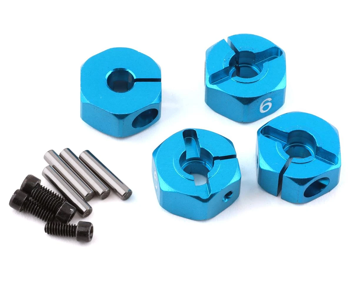 Yeah Racing Aluminum Clamping 12mm Hex (Blue) (4) (6mm) 3 Yeah Racing Aluminum Clamping 12mm Hex (Blue) (4) (6mm)