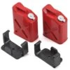 Yeah Racing 1/10 Crawler Scale "Jerry Can" Accessory Set (Fuel Cans) (Red)