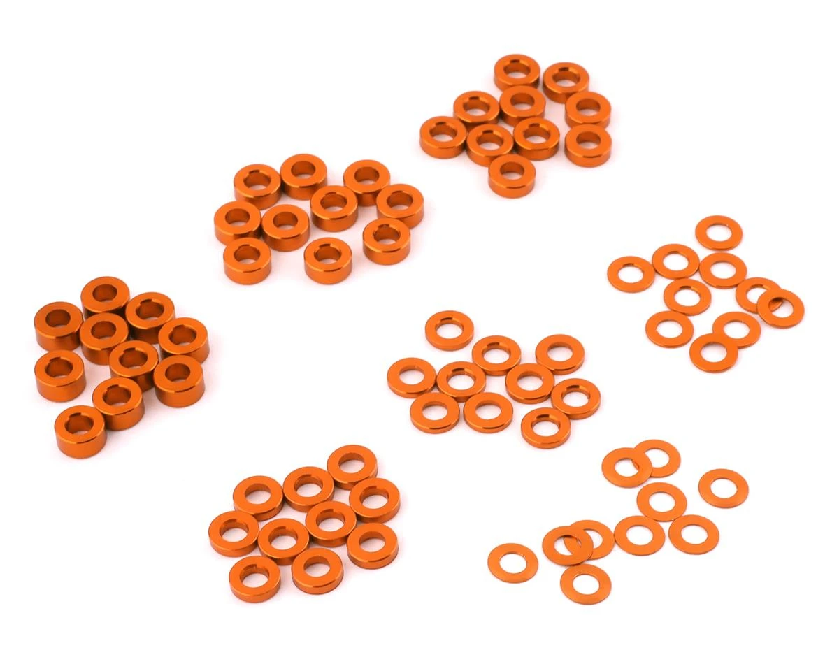 Yeah Racing 3x0.25/0.5/1.5/2/2.5/3mm Flat Washer Set (Blue) (70) 5 Yeah Racing 3x0.25/0.5/1.5/2/2.5/3mm Flat Washer Set (Blue) (70) - Image 3