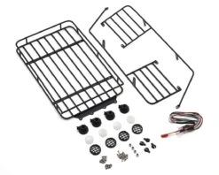 Yeah Racing Metal Roll Cage W/Roof Rack & LED Light (AXID9060)