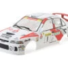 Yeah Racing Mitubishi Lancer EVO IV Rally Catalunya 1997 #1 1/10 Pre-Painted Touring Car Body (Red/White) (190mm) W/Wheels