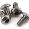 Yokomo 2x4mm High Precision Titanium Button Head Screw (4)