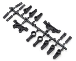 Yokomo YZ2 Dirt/Carpet Steering, Servo & Horn Parts Set Bell Crank, Link, Servo Mount & Servo Horns
