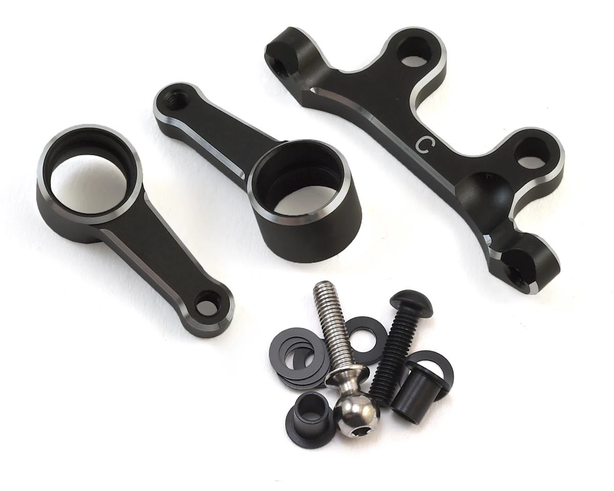 Yokomo YZ-2 CAL2 Aluminum Steering Bell Crank Set (Carpet/Astro Turf) 3 Yokomo YZ-2 CAL2 Aluminum Steering Bell Crank Set (Carpet/Astro Turf)
