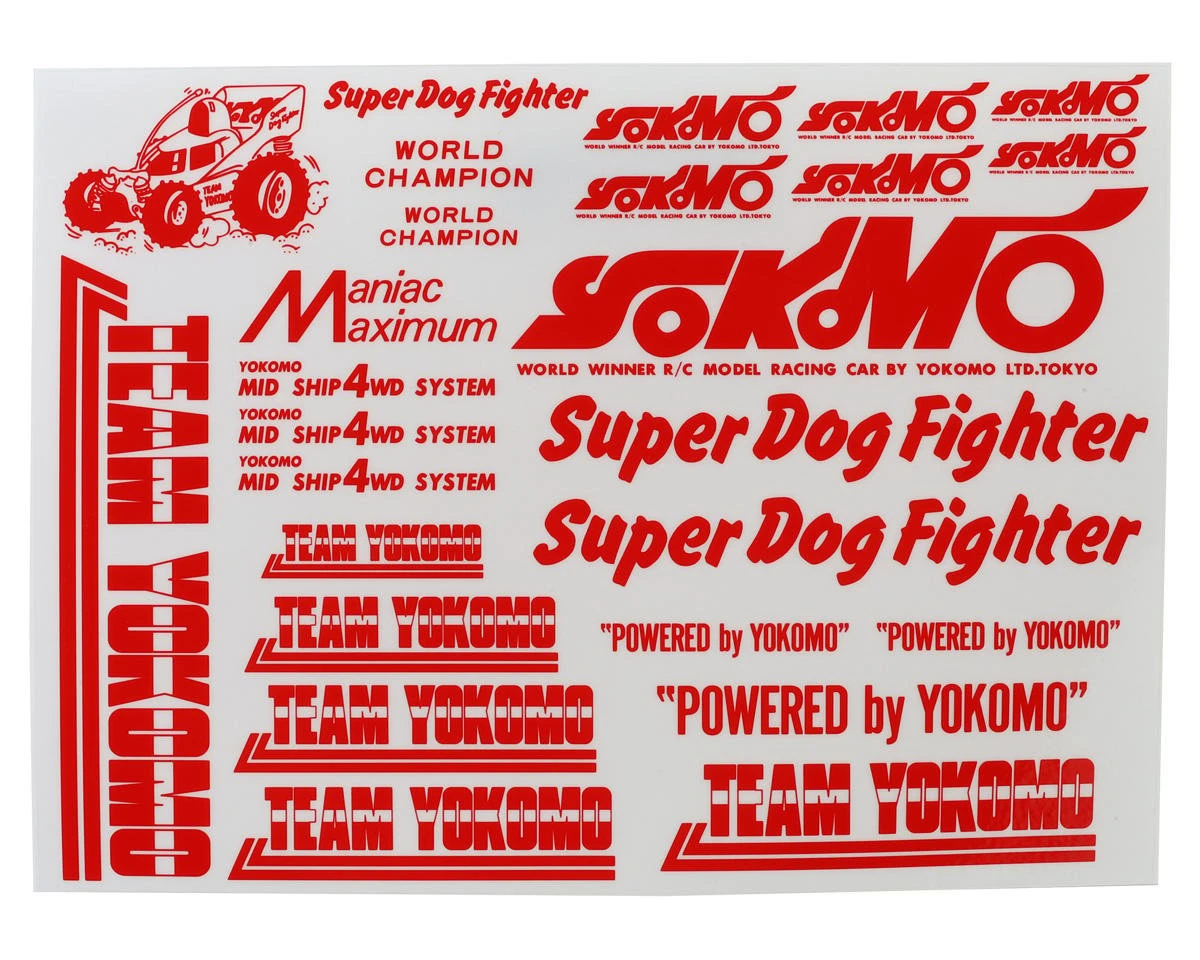 Yokomo 870C Super Dog Fighter Decal Set (White) 4 Yokomo 870C Super Dog Fighter Decal Set (White) - Image 2