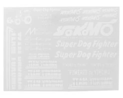 Yokomo 870C Super Dog Fighter Decal Set (Pink) -Traxxas Shop yokzc d4w 1