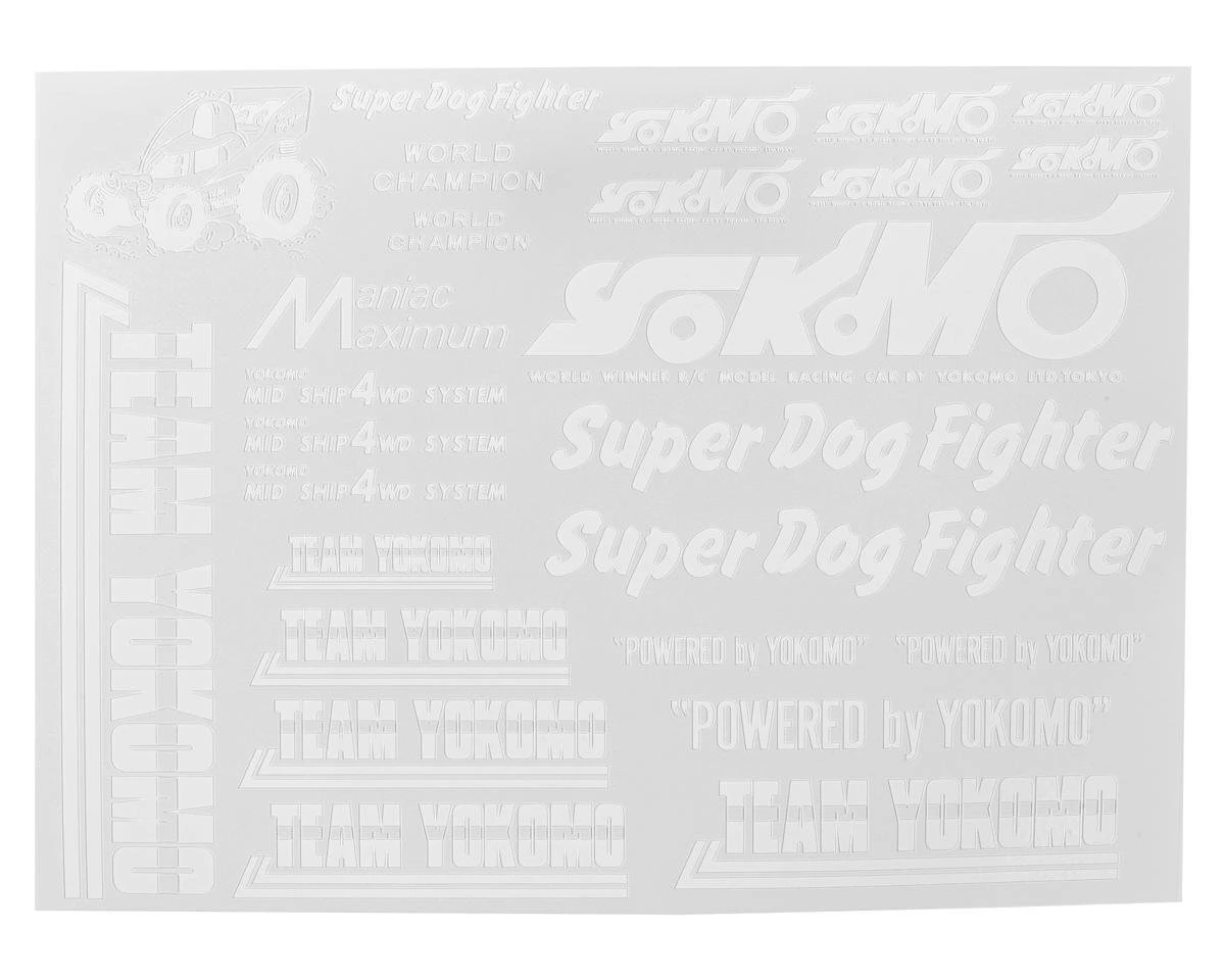 Yokomo 870C Super Dog Fighter Decal Set (White) 6 Yokomo 870C Super Dog Fighter Decal Set (White) - Image 4
